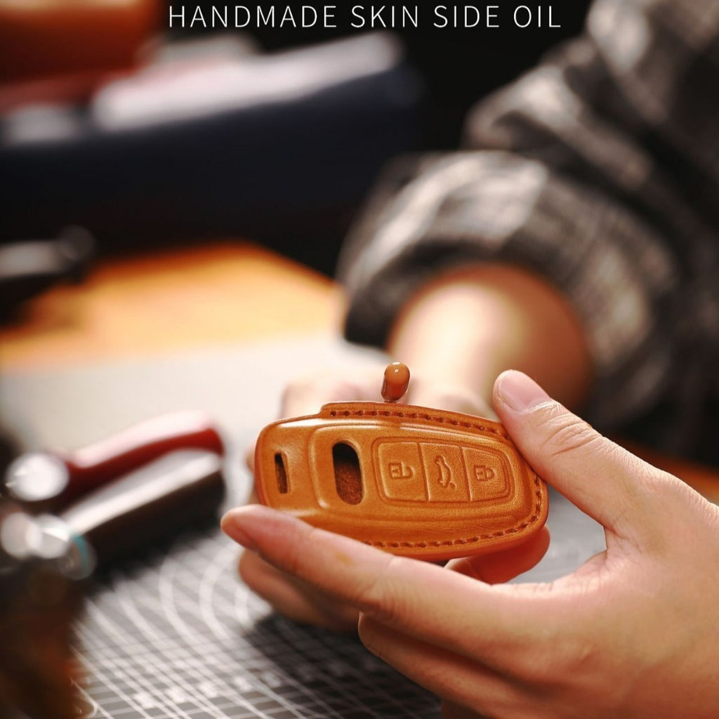 Luxury Genesis Key Fob Case - Handmade Leather Protector