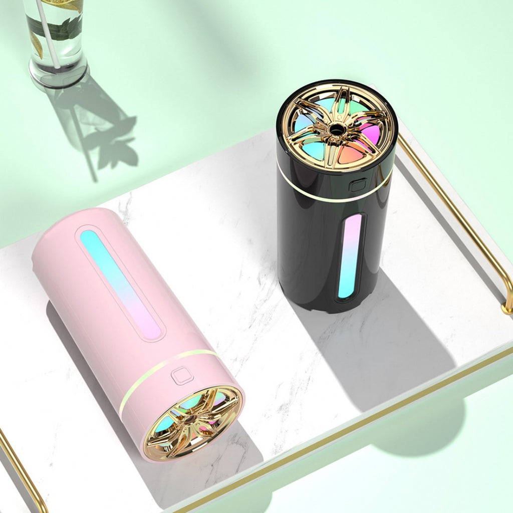 Diffuseur d'huiles essentielles pour voiture avec lumière d'ambiance