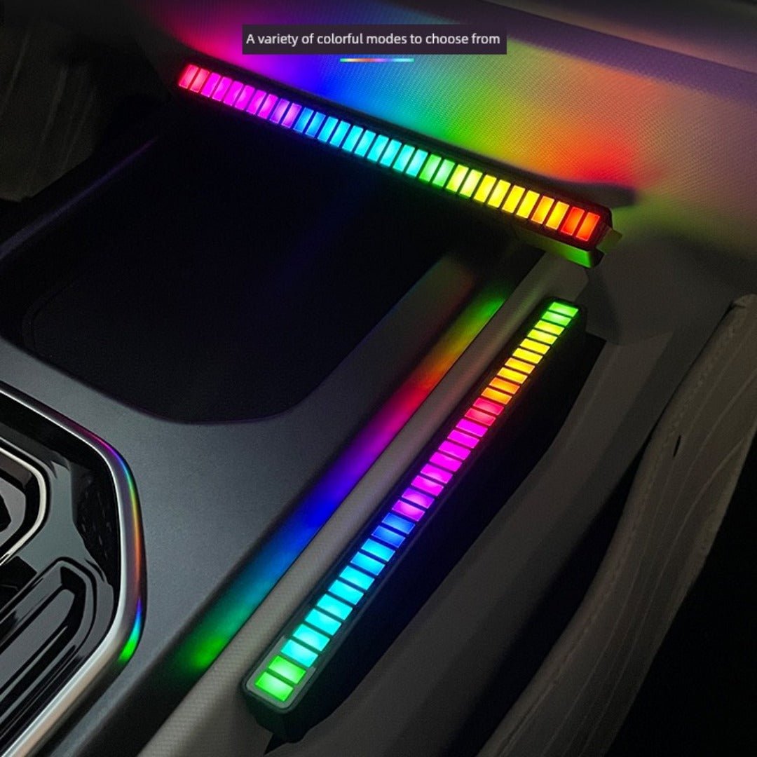 Car RGB Voice-controlled Music Atmosphere Light