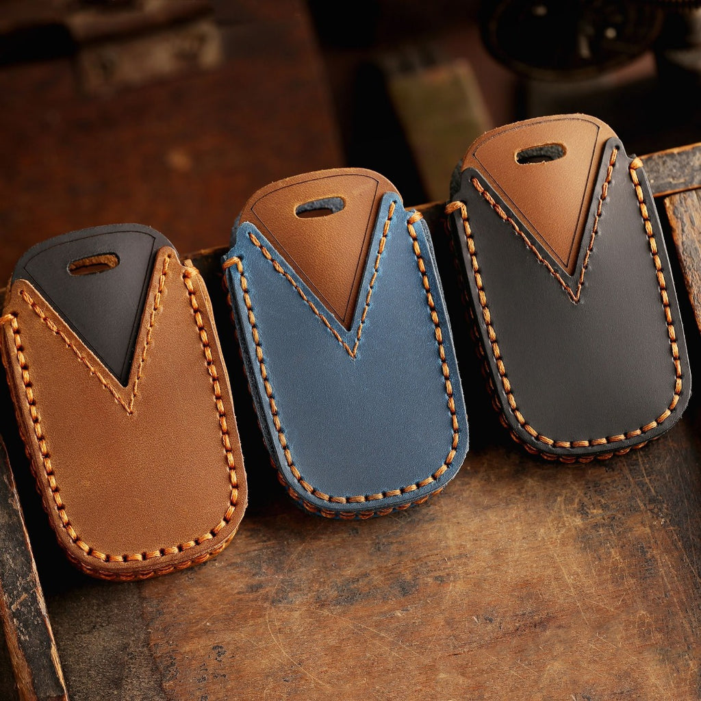 Étui de clé de voiture en cuir pour Kia Carnival MPV, 6 boutons