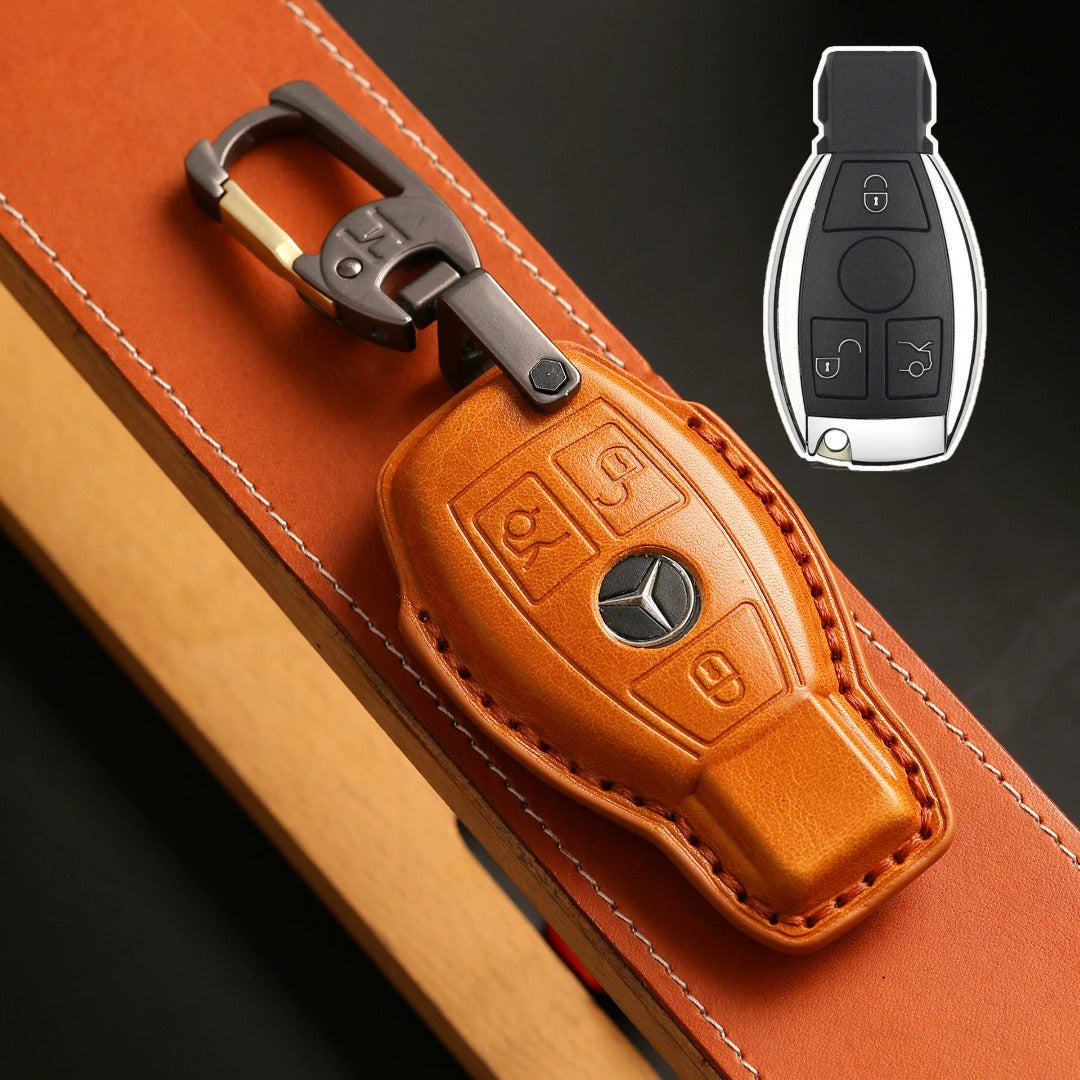 Luxury Mercedes-Benz/Maybach Leather Key Cover | Premium Protection for All Models