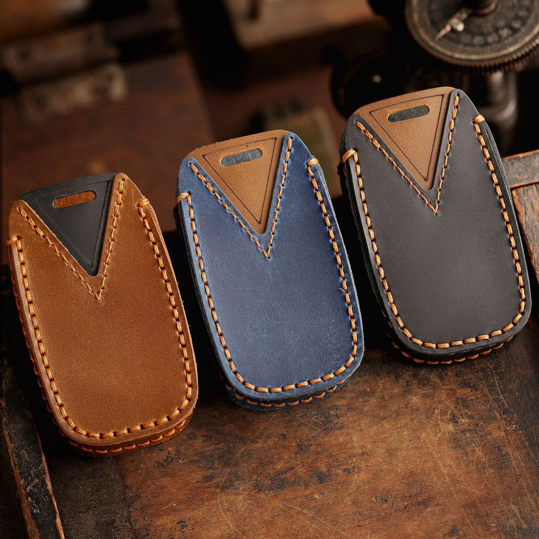 Dodge GMC Leder-Autoschlüsselhülle mit 4, 5 oder 6 Tasten