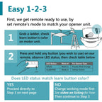 Carsine Garage Door Opener Remote, for Chamberlain, LiftMaster 371LM 373LM 971LM 973LM, Universal Black / 2 PCS