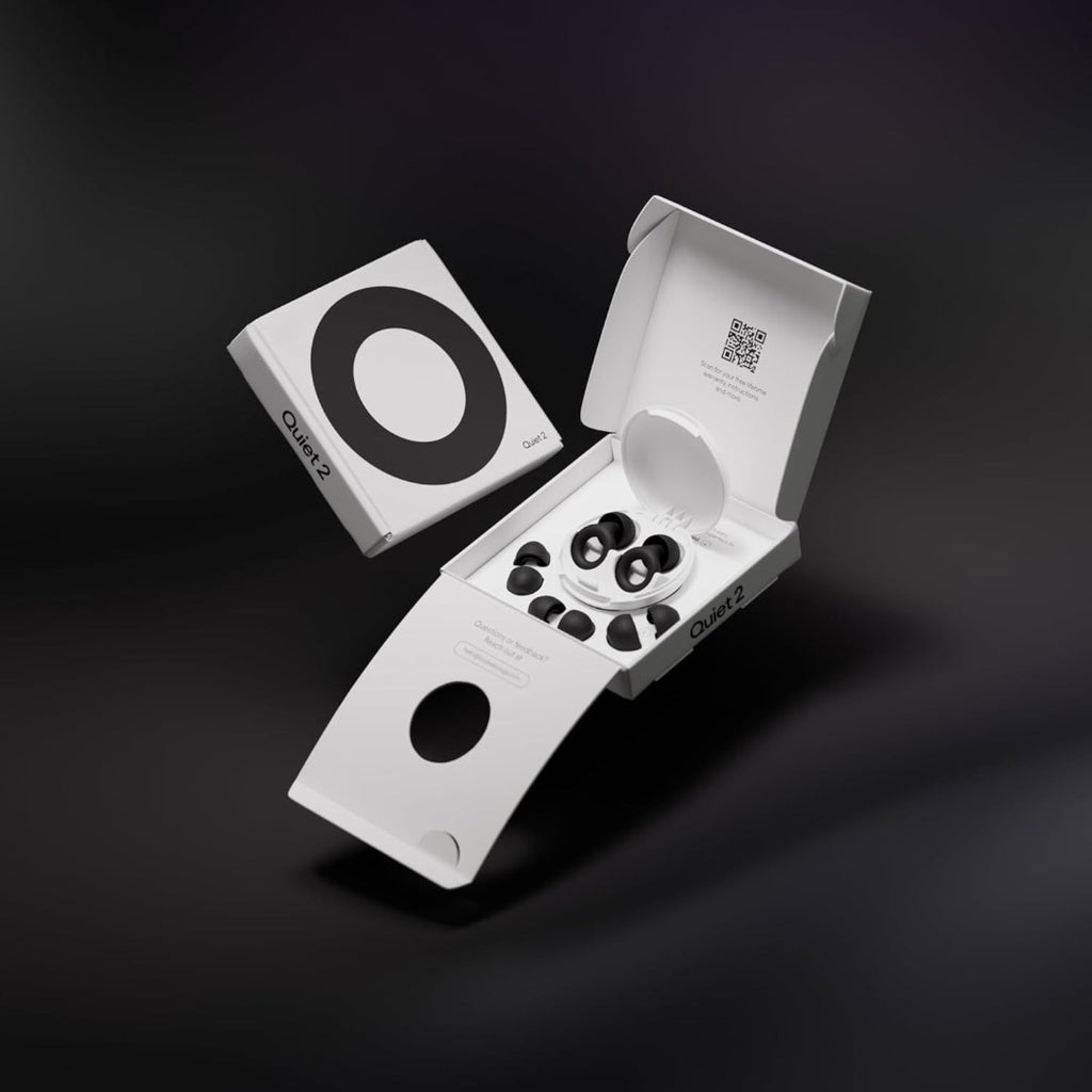 Carsine Ear Plugs – Ultra-Comfy Reusable 24dB (SNR) Noise-Reducing Earplugs for Sleep, Deep Focus, Travel, Noise Sensitivity, Flexible Hearing Protection, Customizable Fit Black