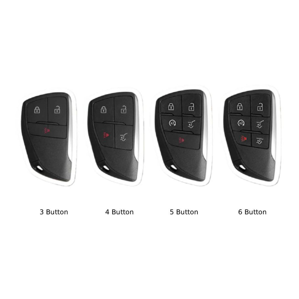 Étui en cuir pour clé de voiture Buick Envision (3, 4, 5, 6 boutons)
