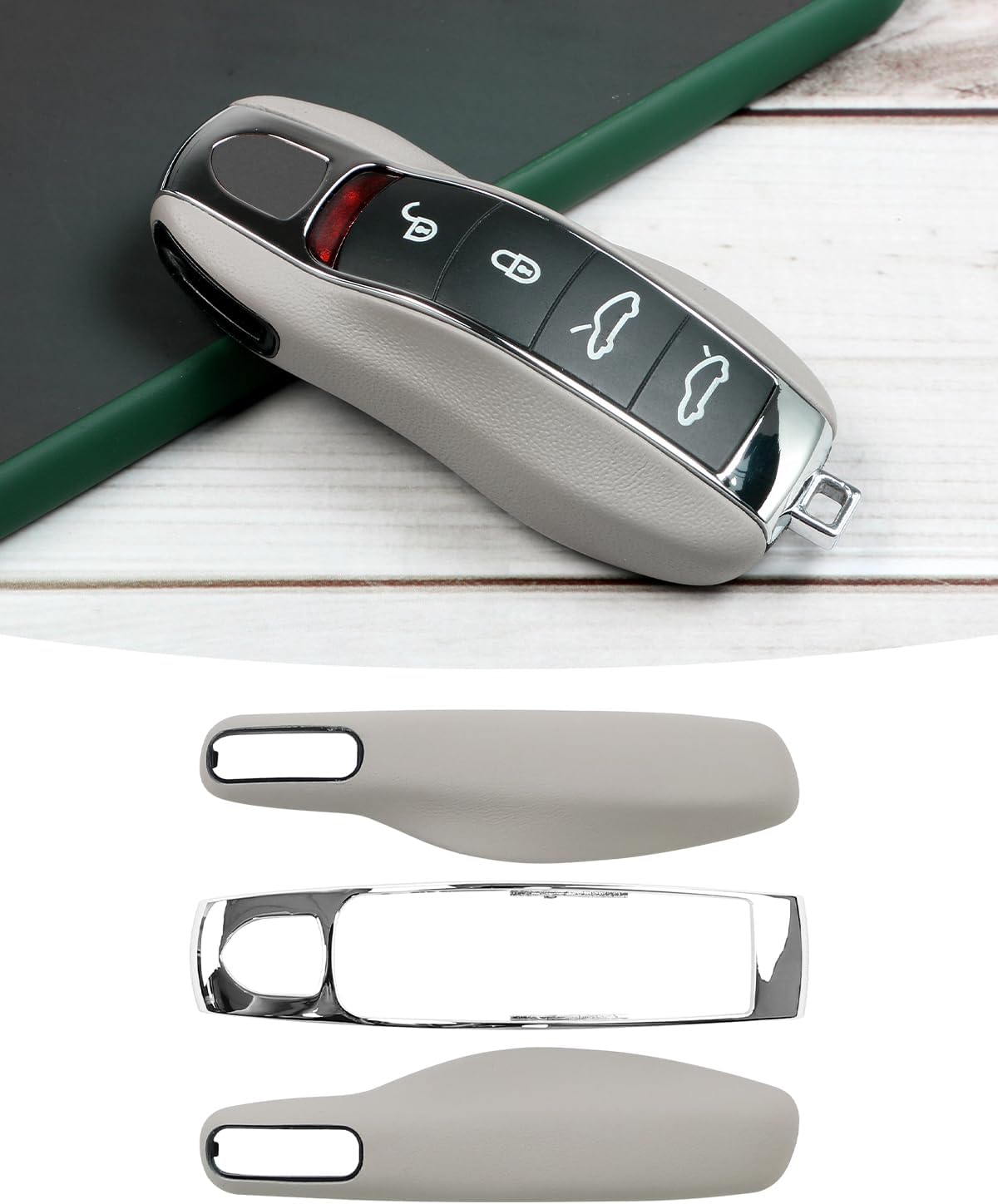 Étui en cuir pour clé Porsche 