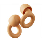 Carsine Ear Plugs – Ultra-Comfy Reusable 24dB (SNR) Noise-Reducing Earplugs for Sleep, Deep Focus, Travel, Noise Sensitivity, Flexible Hearing Protection, Customizable Fit Gold