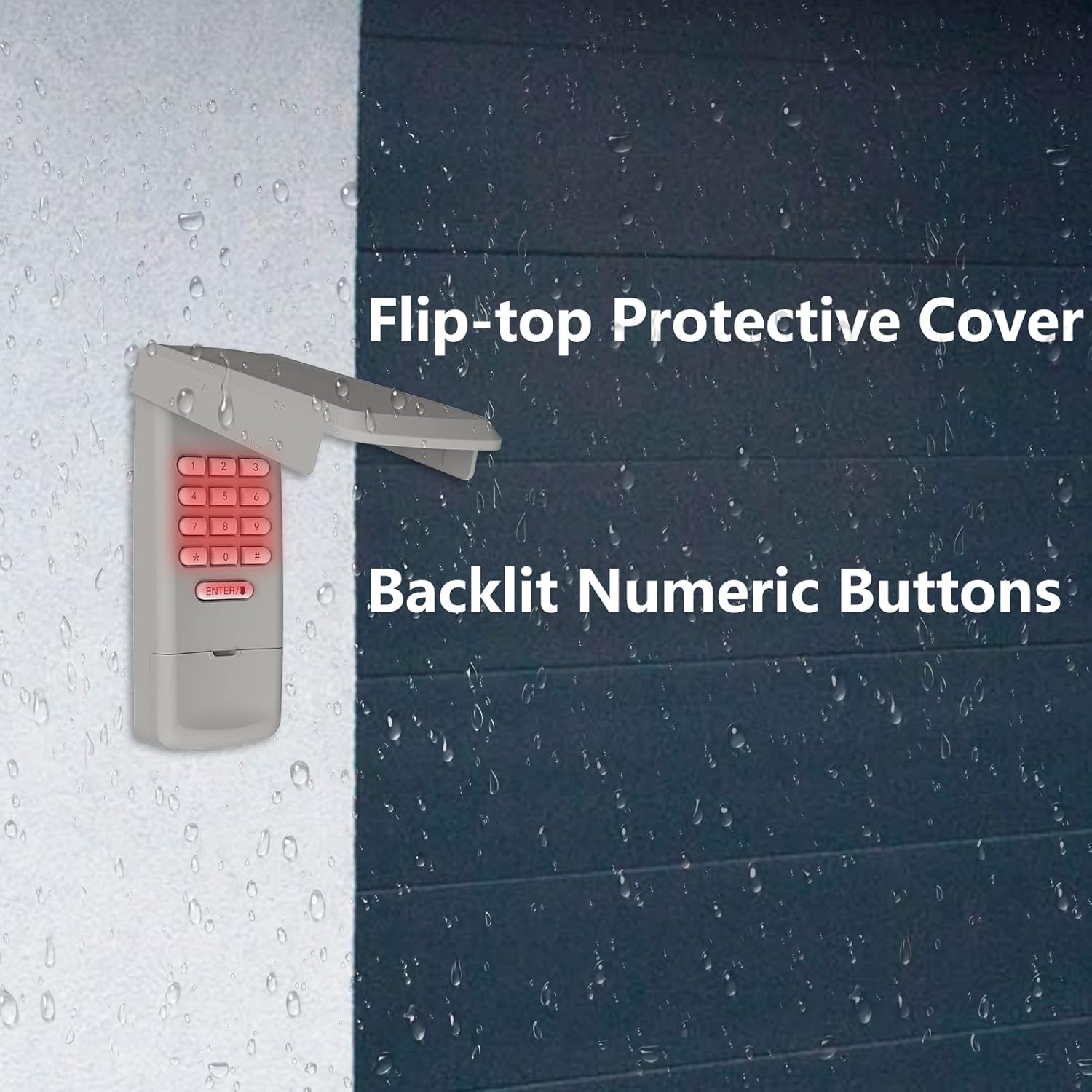 Universelle Garagentoröffner-Fernbedienung, kompatibel mit LiftMaster, Chamberlain, Genie, Craftsman, Linear und Wayne Dalton. Alle Modelle verfügen über eine Lerntaste oder einen DIP-Schalter. 