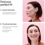 Carsine Ear Plugs – Ultra-Comfy Reusable 24dB (SNR) Noise-Reducing Earplugs for Sleep, Deep Focus, Travel, Noise Sensitivity, Flexible Hearing Protection, Customizable Fit Black