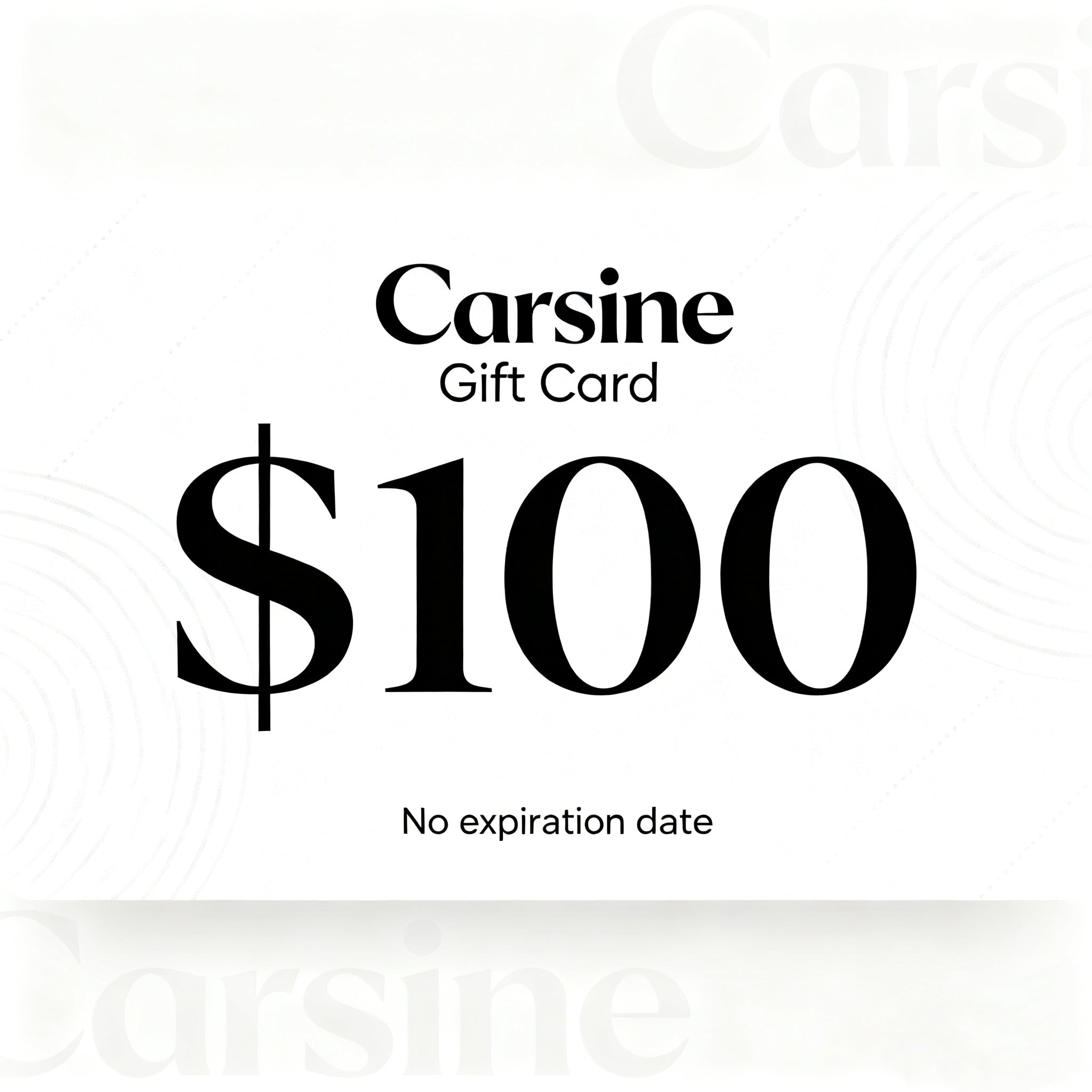 Carsine Carsine Gift Cards $100.00