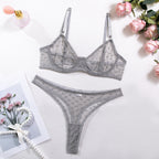 String à pois, ensemble de lingerie sexy 2 pièces