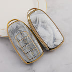 Carsine Chery Car Key Case Gold Inlaid With Jade Grey / Key case
