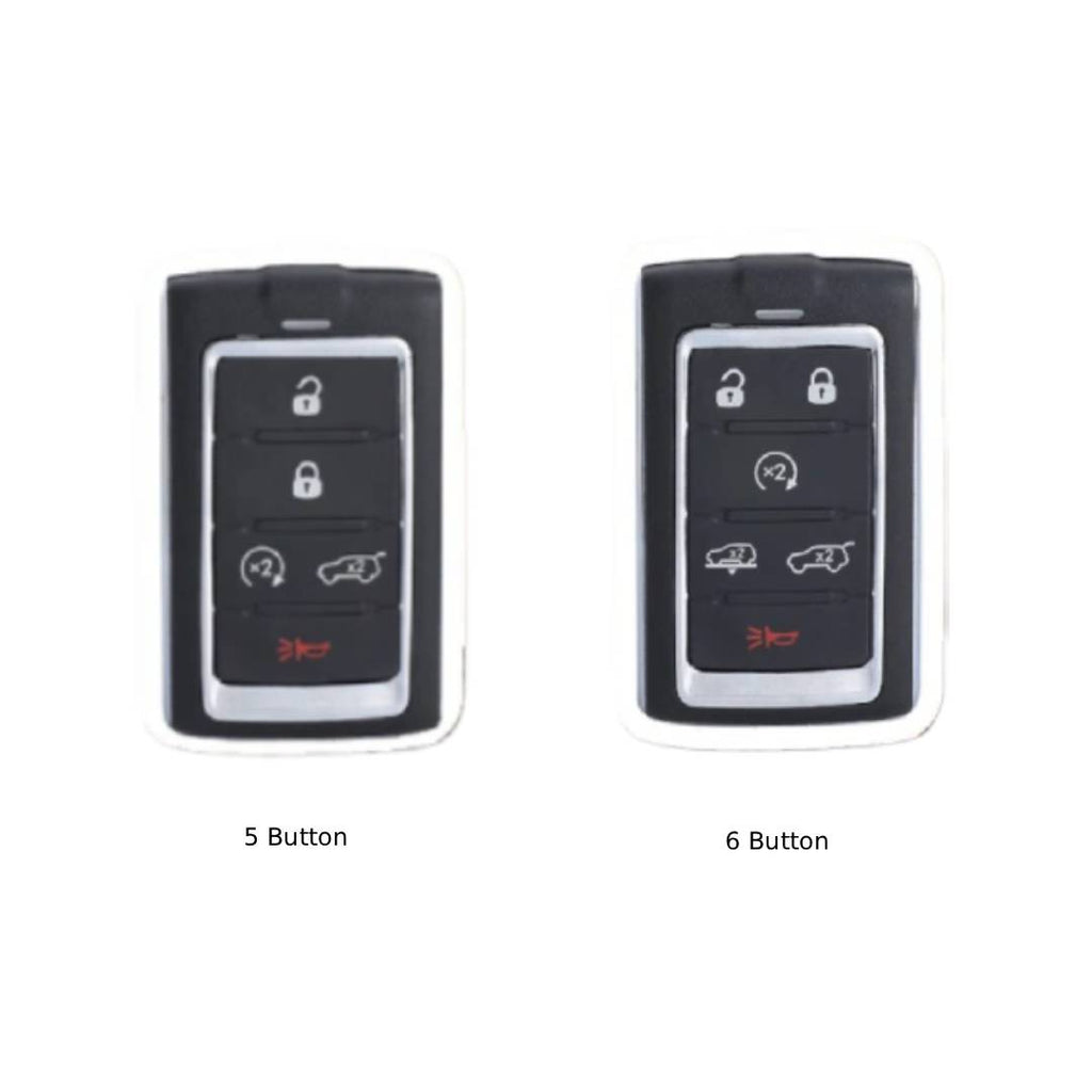 Jeep Leder-Autoschlüsselhülle mit 5 oder 6 Tasten
