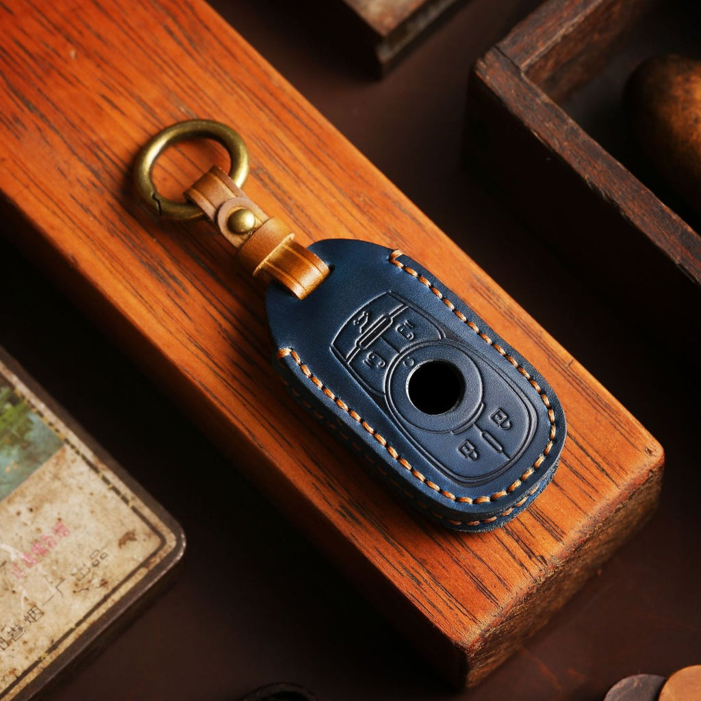 Buick GL8 GL6 Leder-Autoschlüsselhülle mit 4, 5 oder 6 Tasten