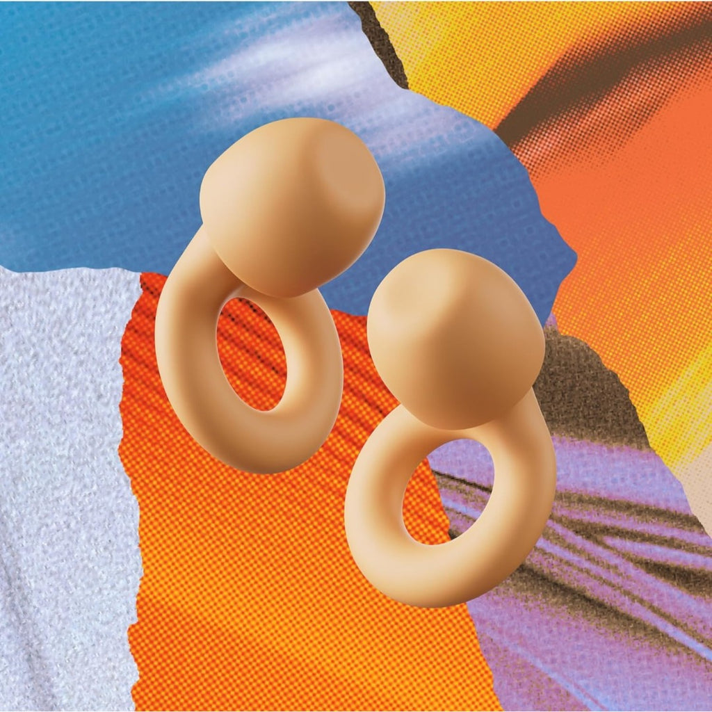 Carsine Ear Plugs – Ultra-Comfy Reusable 24dB (SNR) Noise-Reducing Earplugs for Sleep, Deep Focus, Travel, Noise Sensitivity, Flexible Hearing Protection, Customizable Fit Black