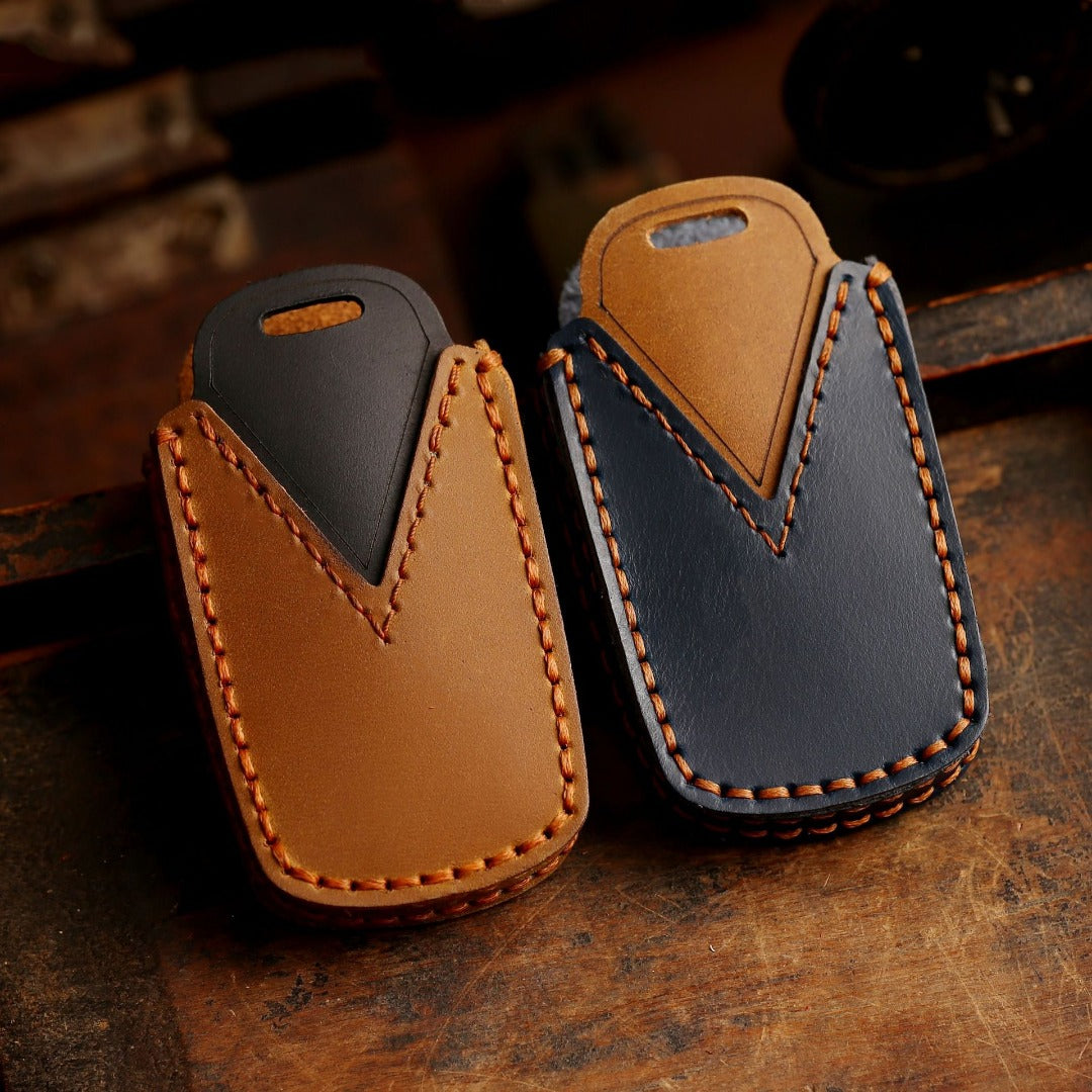 Étui de clé de voiture en cuir pour Toyota Camry, 4 boutons